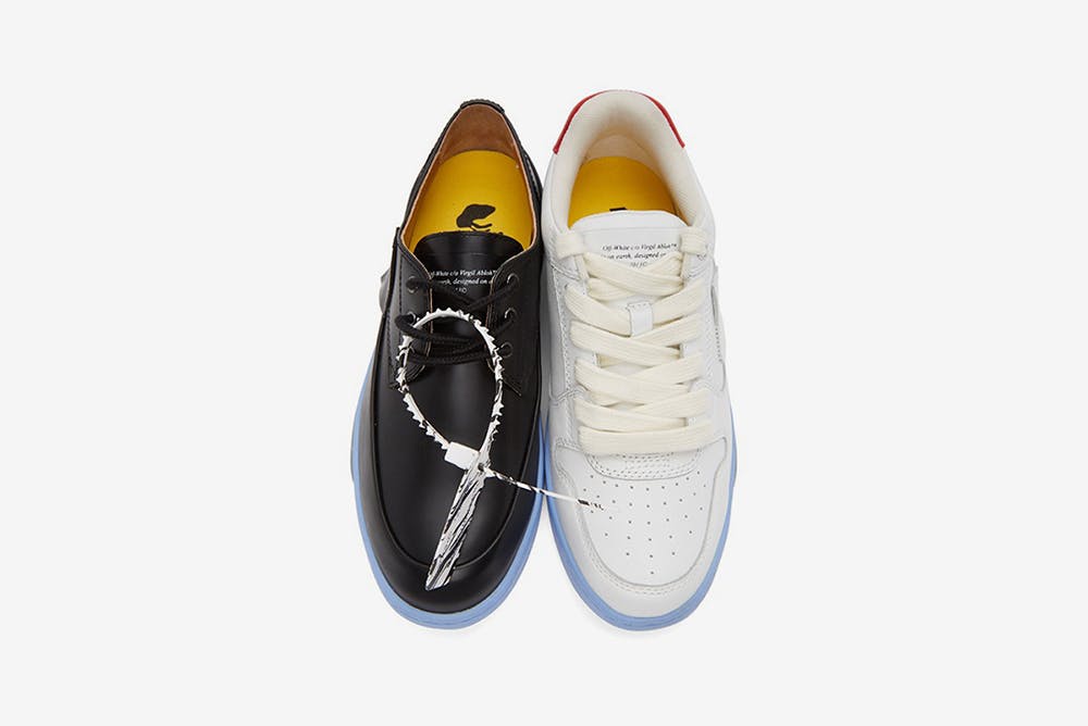 shoes that say off white on the side